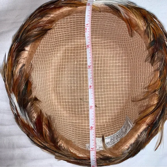 🆕 Vintage Feather 50s Fedora Panama Sun Hat Sears Milliner Roebuck USA Hipster - Picture 9 of 12